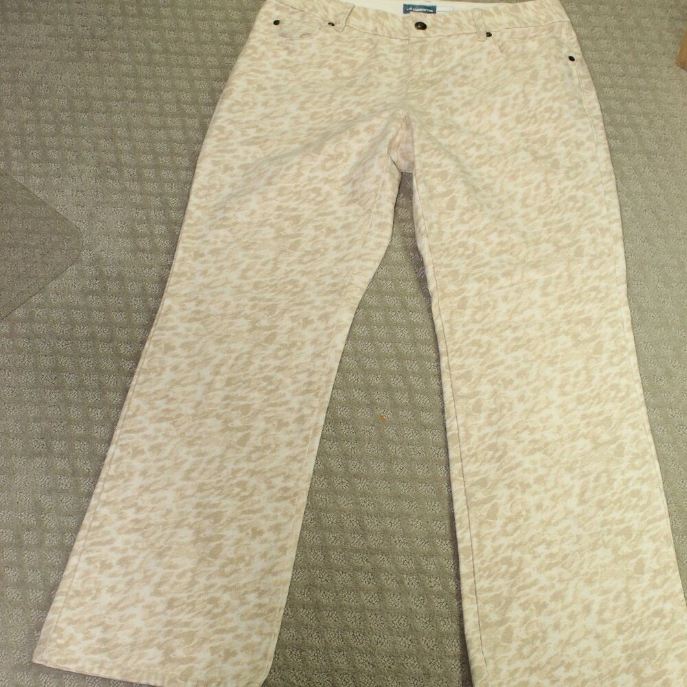 Liz Claiborne Boot Cut Fit Women's Sz 10 Tan Camo Jeans